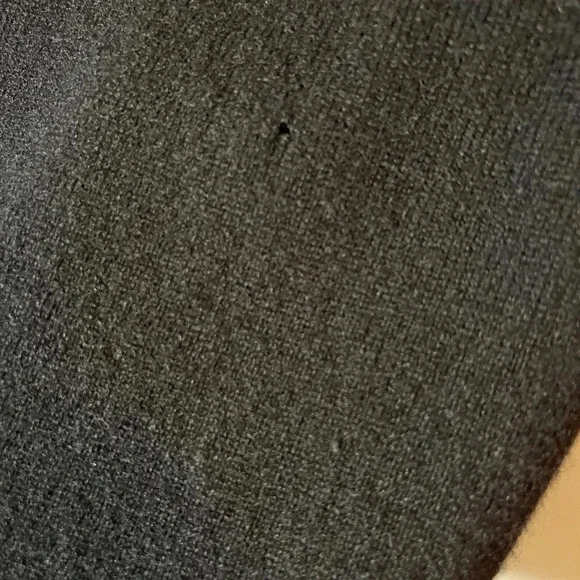 Qi Cashmere Little Black Dress Asymmetrical Neckline 100% Cashmere Women's S - Picture 7 of 8